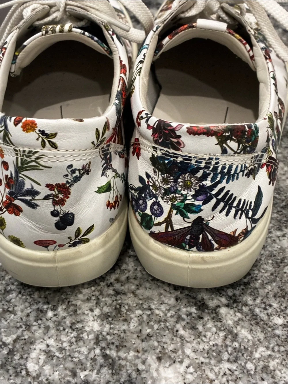 ECCO  x Kristjana S. Williams Soft 7 Floral Leather Sneakers